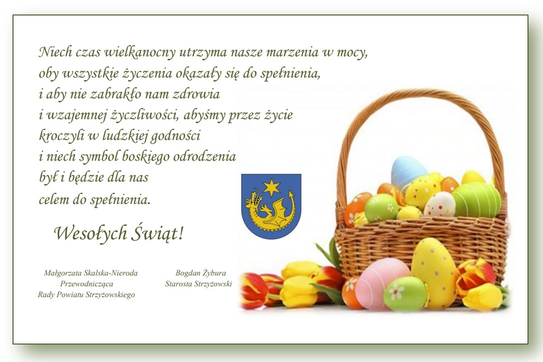 Życzenia Wielkanocne Władz Powiatu Strzyżowskiego